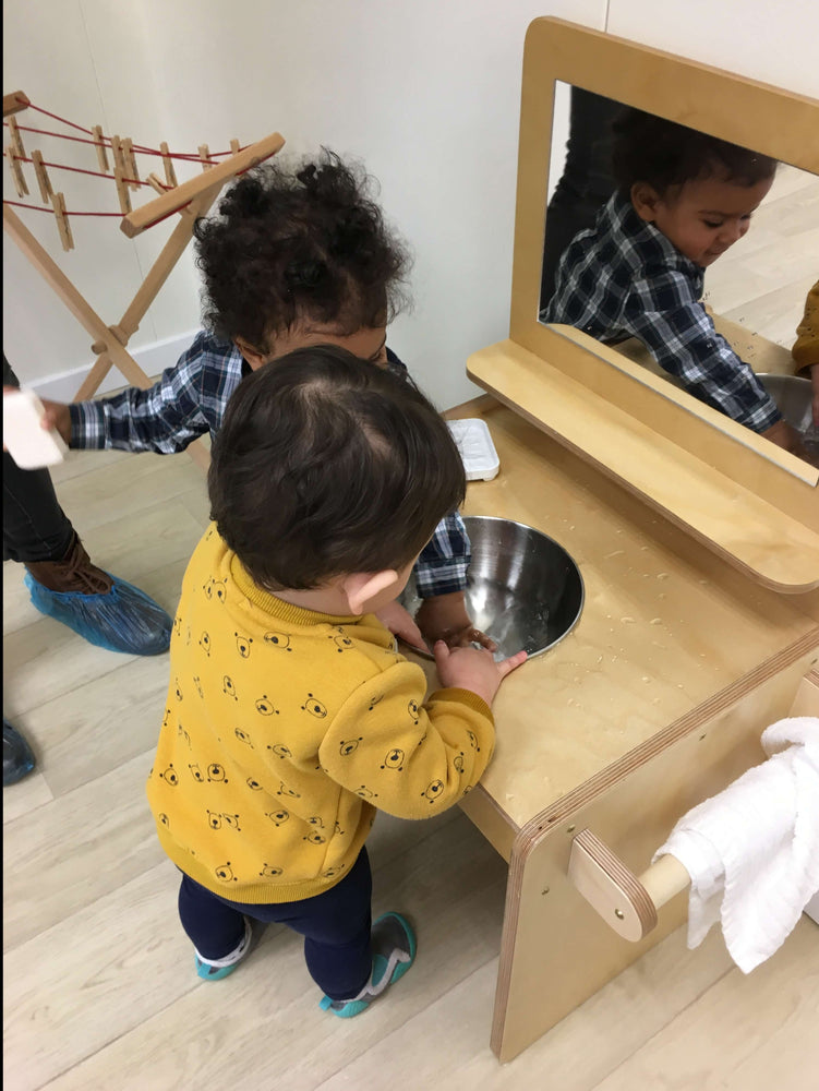 Escabeau de cuisine pour enfant, fabriqué au Québec